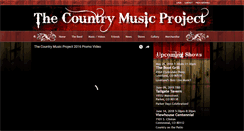 Desktop Screenshot of countrymusicproject.com